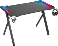 DEFENDER Gaming sto Defender Extreme 75cm x 110cm x 60cm x 15mm/Backlight/Držač za čase/crni