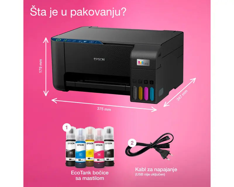 EPSON L3271 EcoTank ITS wireless multifunkcijski inkjet štampač - Slika proizvoda 9