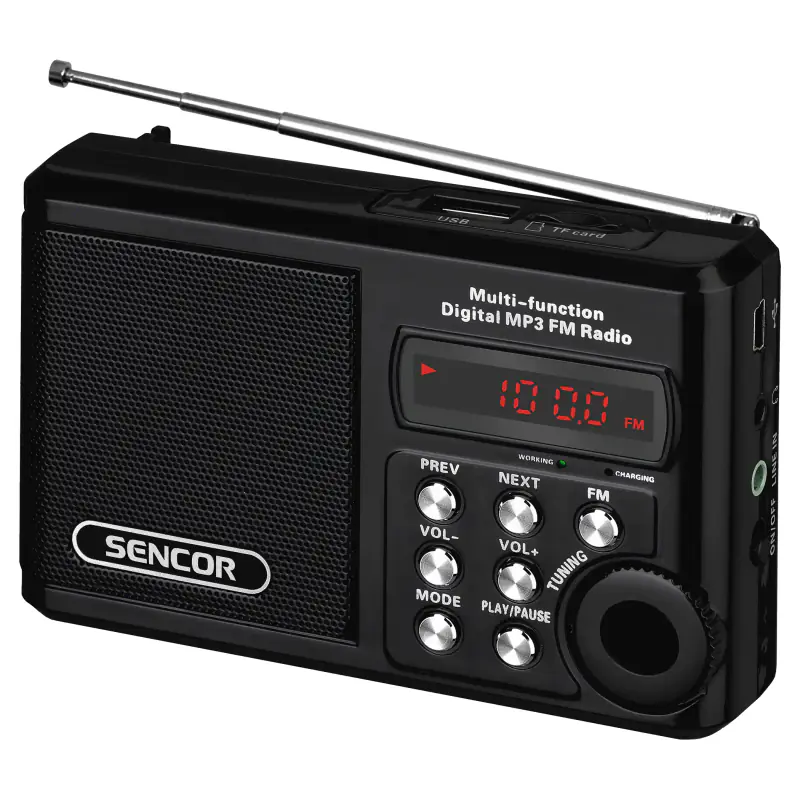 SENCOR Radio SENCOR SRD 215 B USB/MP3 crni - Glavna slika