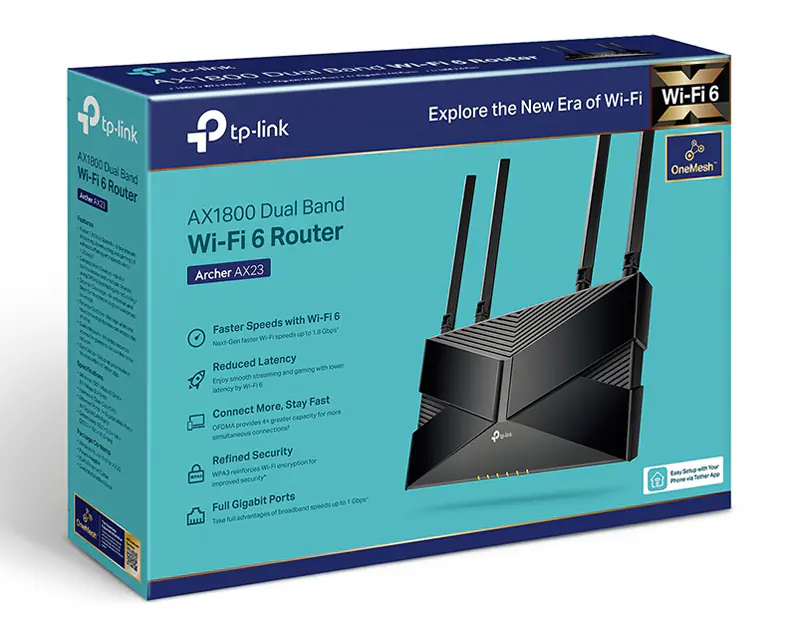 TP-LINK Archer AX23 AX1800 bežični dual band Wi-Fi 6 ruter  - Slika proizvoda 5
