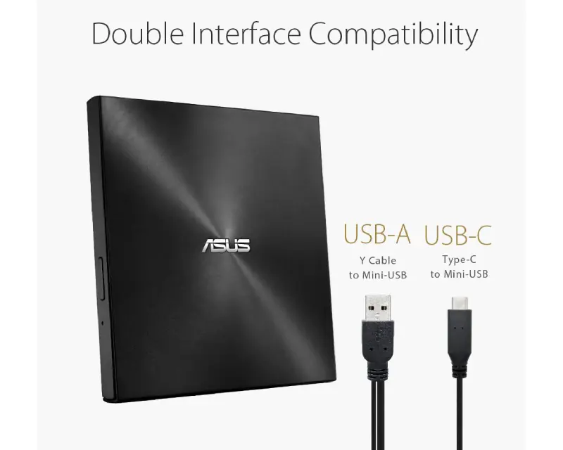 ASUS ZenDrive U9M SDRW-08U9M-U DVD±RW USB eksterni rezač crni - Slika proizvoda 6
