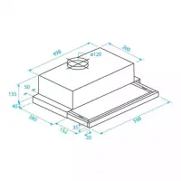 BEKO Aspirator Beko CTB6250B širina 60cm/kapacitet 440m3 - Thumbnail 2