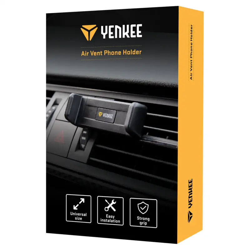 YENKEE Auto držač za mobilne telefone YENKEE YSM 201BK AirVent - Slika proizvoda 3