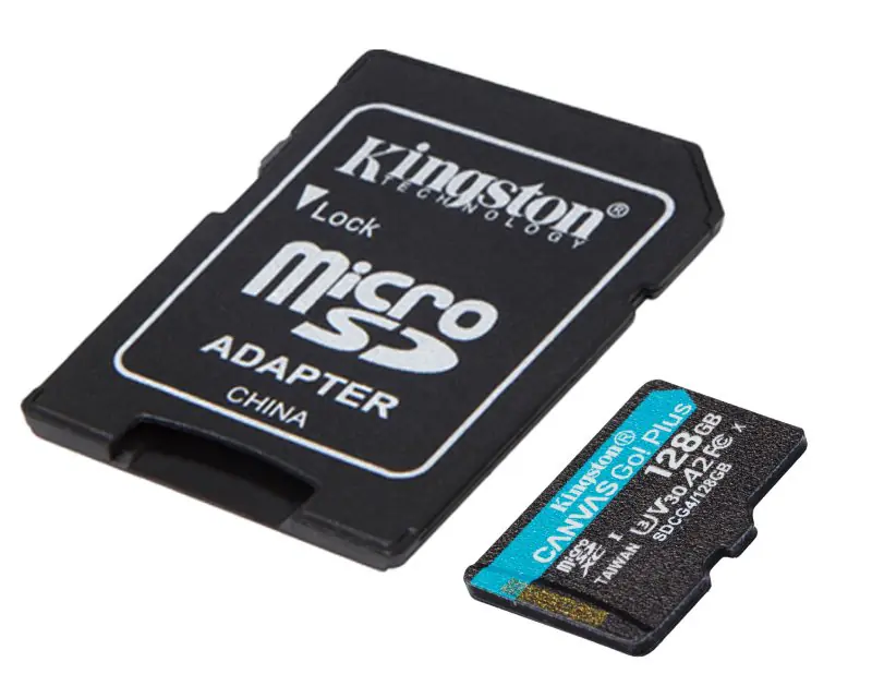KINGSTON Memorijska kartica U3 V30 microSDXC 128GB Canvas Go Plus 200MB/s A2 + adapter SDCG4/128GB  - Slika proizvoda 2