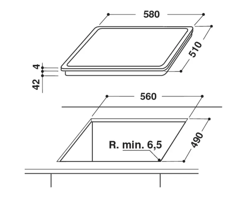 WHIRLPOOL AKT 8130 BA ugradna ploča  - Slika proizvoda 2