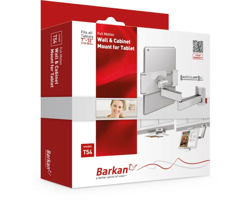 BARKAN T54 Univerzalni zidni nosač za tablet 7 do 12 inča  - Slika proizvoda 2