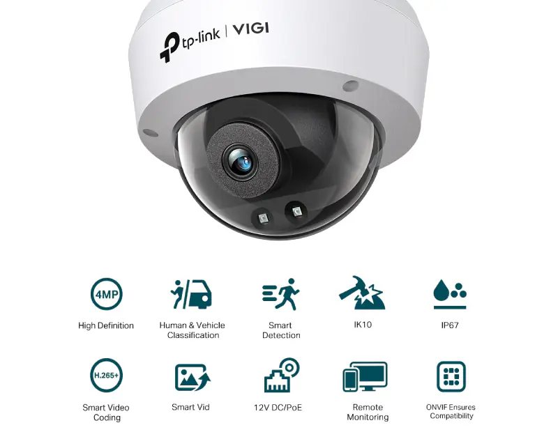 TP-LINK VIGI C240I-2.8mm, IR30m 4mpx Dom kamera, - Slika proizvoda 2