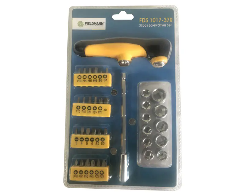 FIELDMANN FDS 1017-37R Set bitova sa T odvijačem  - Slika proizvoda 2