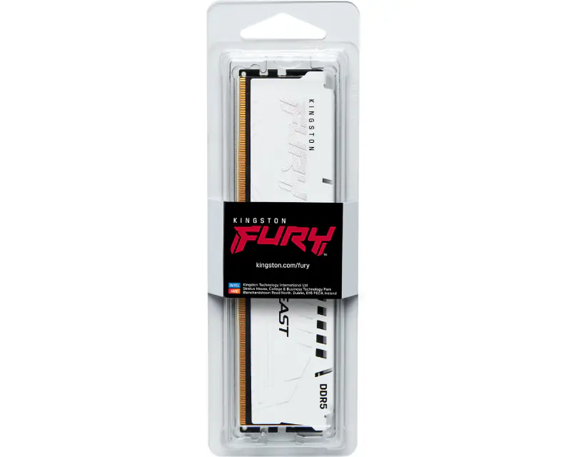KINGSTON DIMM DDR5 16GB 5200MT/s KF552C40BW-16 Fury Beast White XMP - Slika proizvoda 3