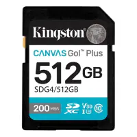 KINGSTON SD Card 512GB Kingston SDG4/512GB class 10 200Mbs/160Mbs