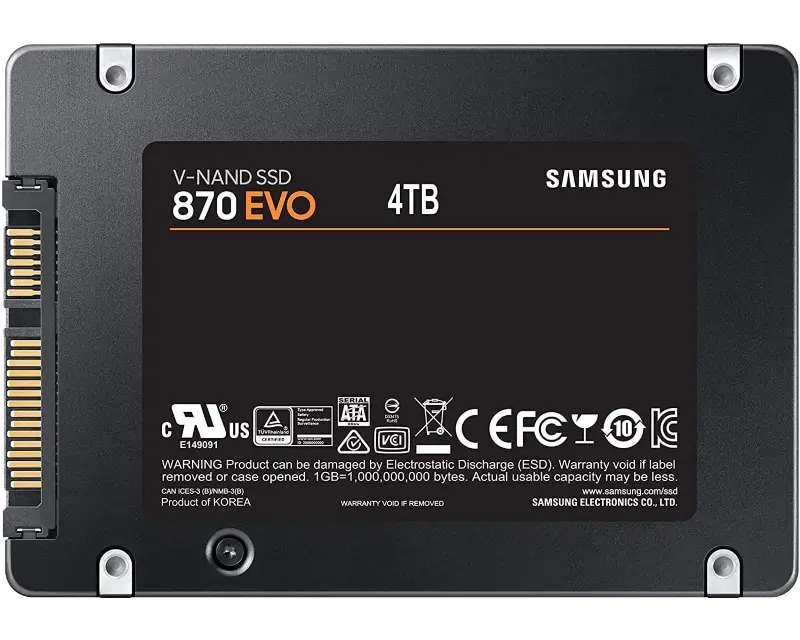 SAMSUNG 4TB 2.5 inča SATA III MZ-77E4T0B 870 EVO Series SSD - Slika proizvoda 3