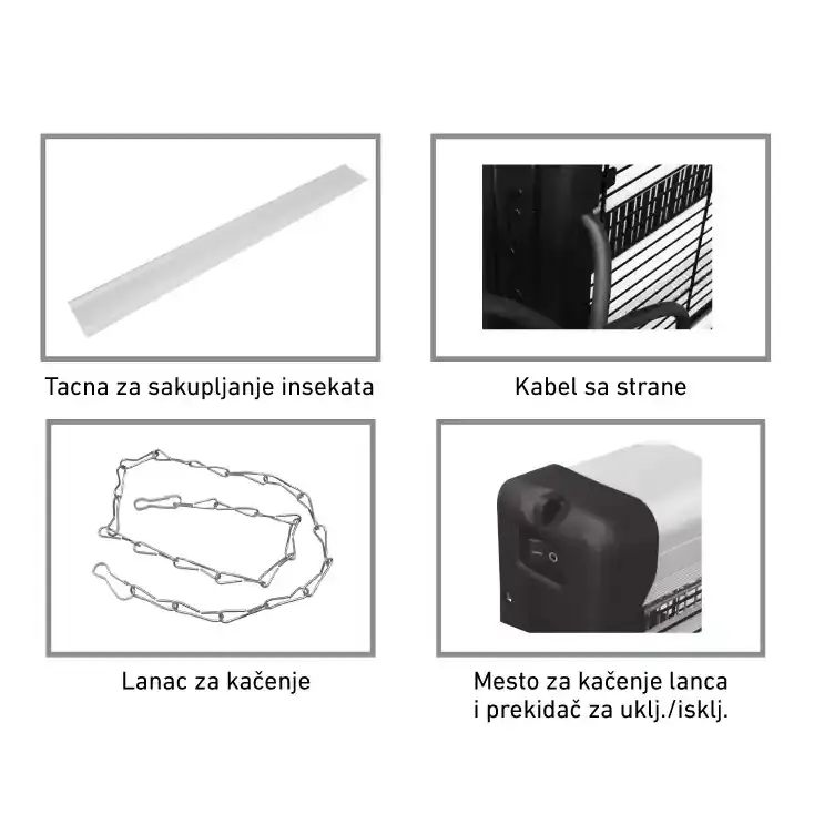 PROSTO Električna zamka za insekte Prosto sa UV cevima IKA 11-40 2x18W - Slika proizvoda 2