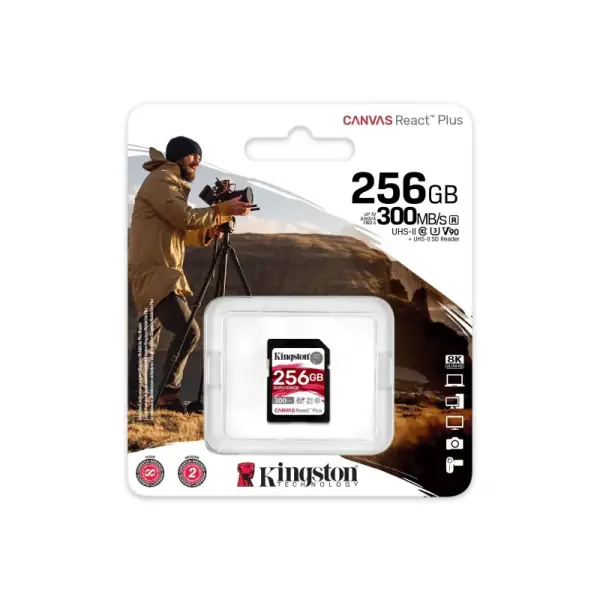 KINGSTON SD Card 256GB Kingston Canvas React Plus SDR2/256GB - Slika proizvoda 3