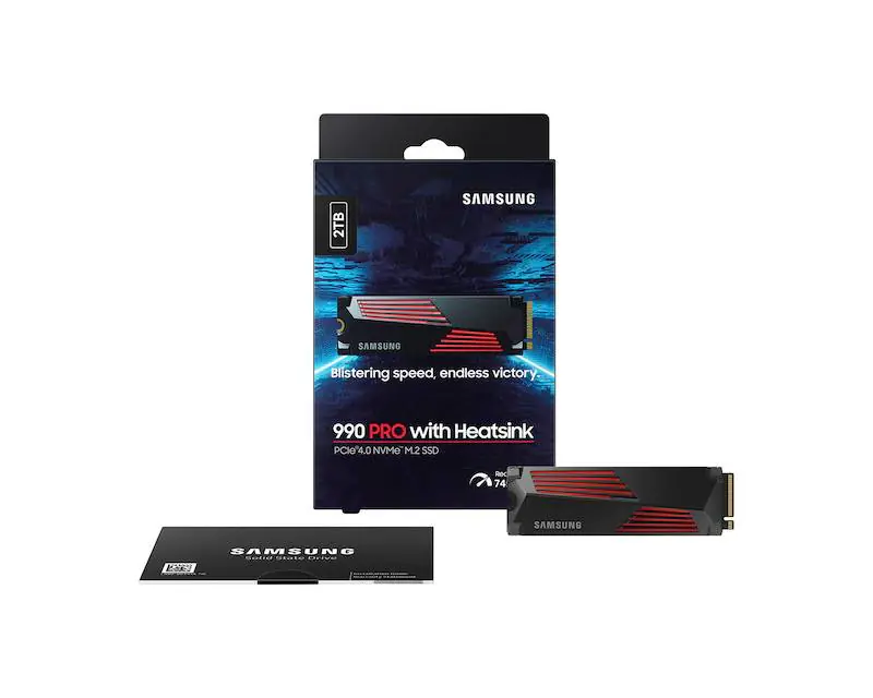 SAMSUNG 2TB M.2 NVMe MZ-V9P2T0CW 990 Pro Series Heatsink SSD - Slika proizvoda 3