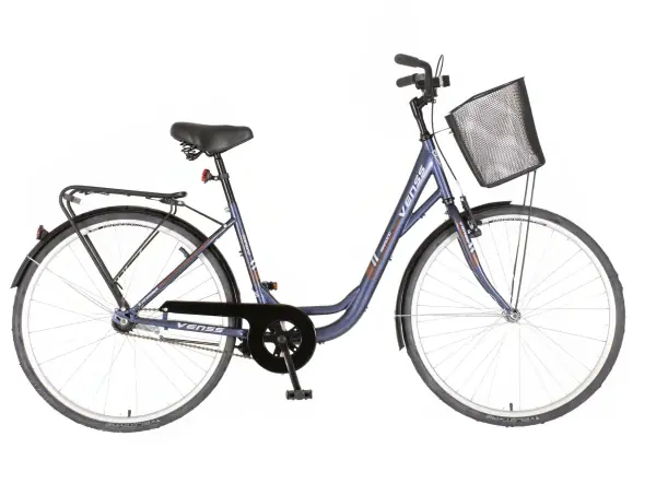 VENNSINI Bicikla city Vennsini diamante 26/V-BRAKE/6 brzina/sa korpom/plava - Slika proizvoda 3