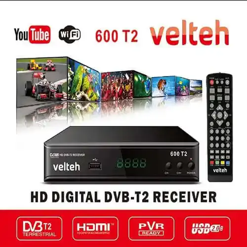 VELTEH Digitalni risiver DVB-T2 Velteh 600T2 H.264 - Slika proizvoda 3