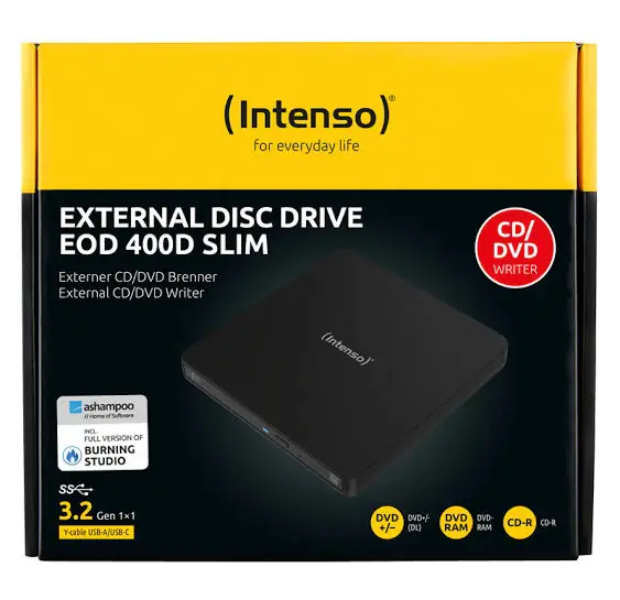 INTENSO CD DVD-RW Intenso EOD 400D eksterni crni - Slika proizvoda 2