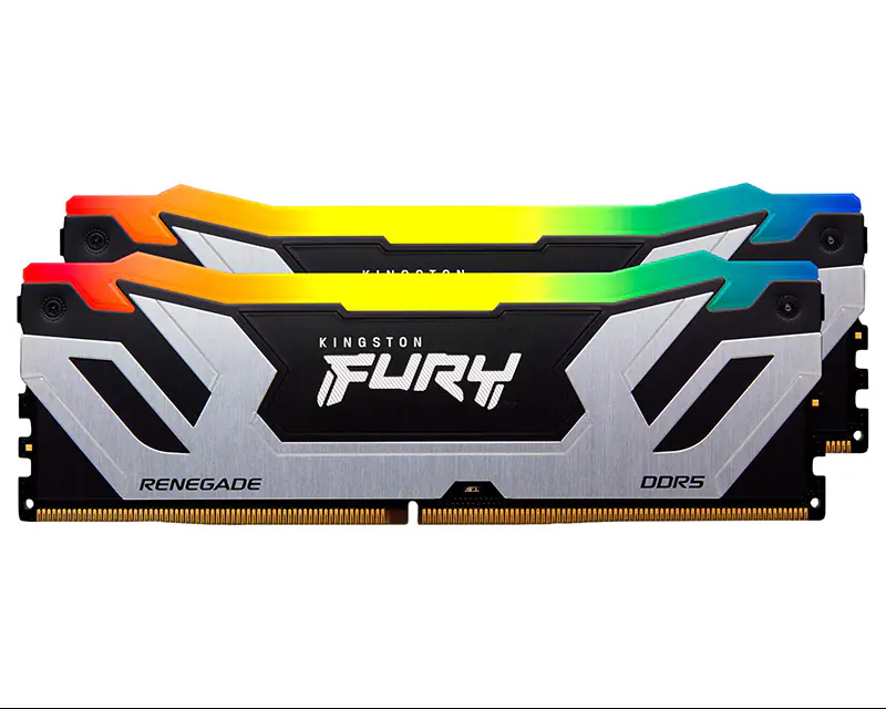 KINGSTON CUDIMM DDR5 48GB (2x24GB kit) 8400MT/s KF584CU40RSAK2-48 FURY Renegade Silver RGB XMP - Glavna slika