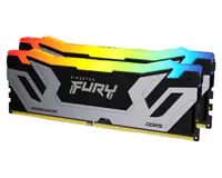 KINGSTON CUDIMM DDR5 48GB (2x24GB kit) 8400MT/s KF584CU40RSAK2-48 FURY Renegade Silver RGB XMP  - Thumbnail 2