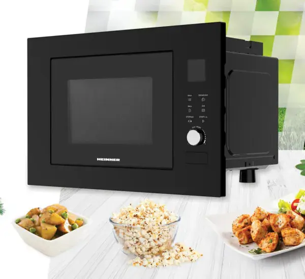 HEINNER Ugradna mikrotalasna HEINNER HMW-BI2360BK 23l/800W/100W Grill/Crna - Glavna slika
