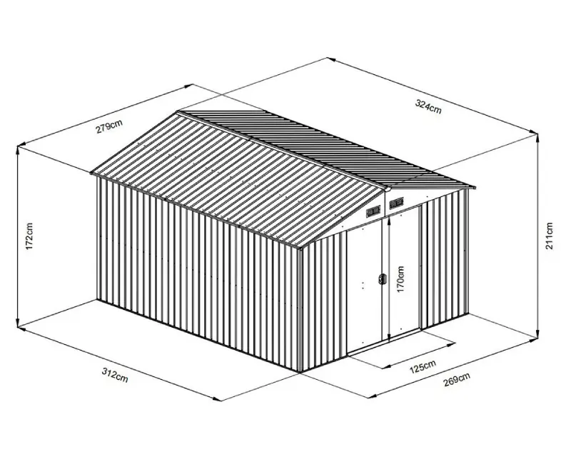 FIELDMANN FZDO 1009 baštenska kućica - Slika proizvoda 6