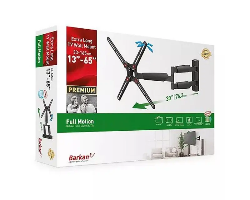 BARKAN BM343XL LCD TV zglobni zidni nosač do 65 inča za ravne i zakrivljene televizore - Slika proizvoda 2