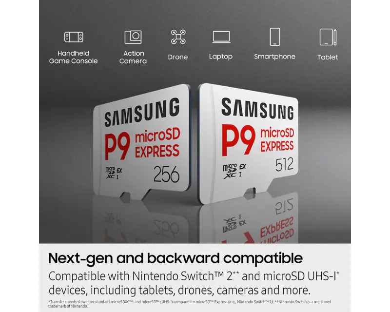 SAMSUNG Memorijska kartica P9 Express MicroSDXC Card 256GB MB-MK256T - Slika proizvoda 4