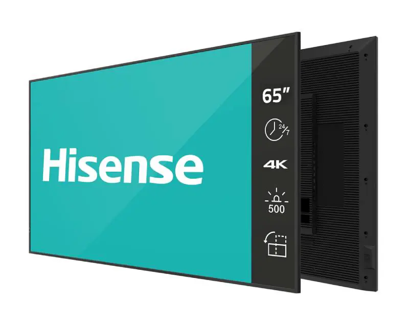 HISENSE 65 inča 65DM66D 4K UHD 500 nita Digital Signage Display - 24/7 Operation - Glavna slika