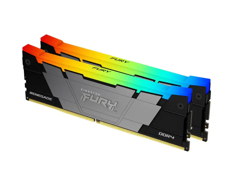 KINGSTON DIMM DDR4 64GB (2x32GB kit) 3200MT/s KF432C16RB2AK2/64 FURY Renegade Black RGB XMP - Glavna slika