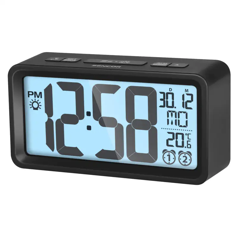 SENCOR Digitalni sat sa alarmom SENCOR SDC 2800 B crni - Glavna slika