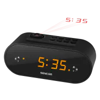 SENCOR FM radio alarm sa projektorom vremena SENCOR SRC 3100 B crni