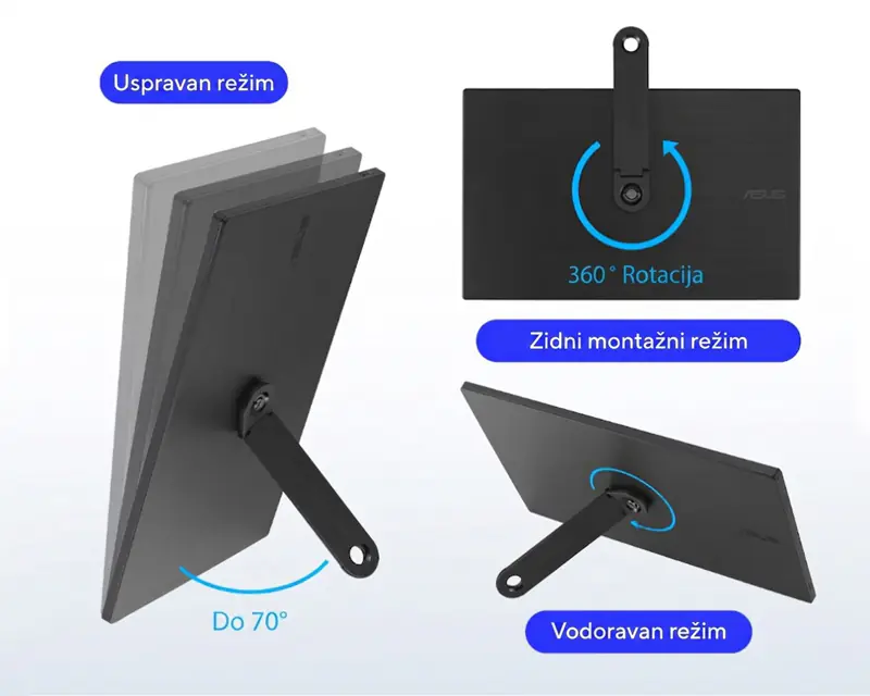 ASUS 15.6 inča ZenScreen MB166CR FHD 1920x1080 IPS prenosni monitor  - Slika proizvoda 7