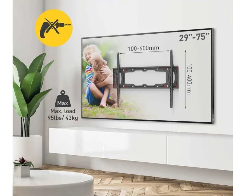 BARKAN ND400.B LCD TV zidni nosač za gipsane zidove od 29 do 75 inča - Slika proizvoda 2