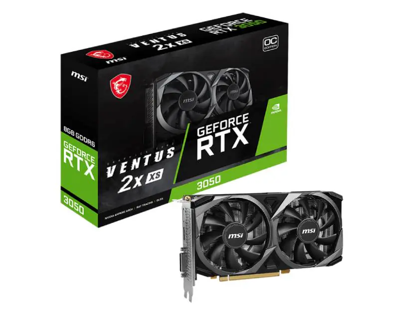 MSI GeForce RTX 3050 VENTUS 2X XS 8G OC grafička karta - Glavna slika