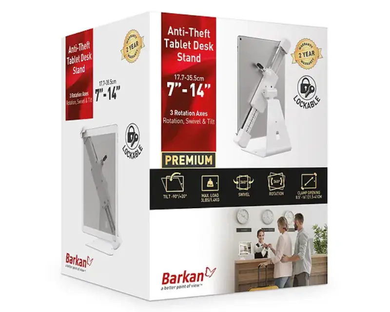 BARKAN T71HL Stono rotirajuce postolje 360° protiv krađe za tablet do 7-14 inča - Slika proizvoda 4