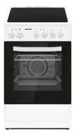 HEINNER Električni šporet HEINNER HFSC-S56E4VWH 4xstruja/keramika/ventilator/50cm
