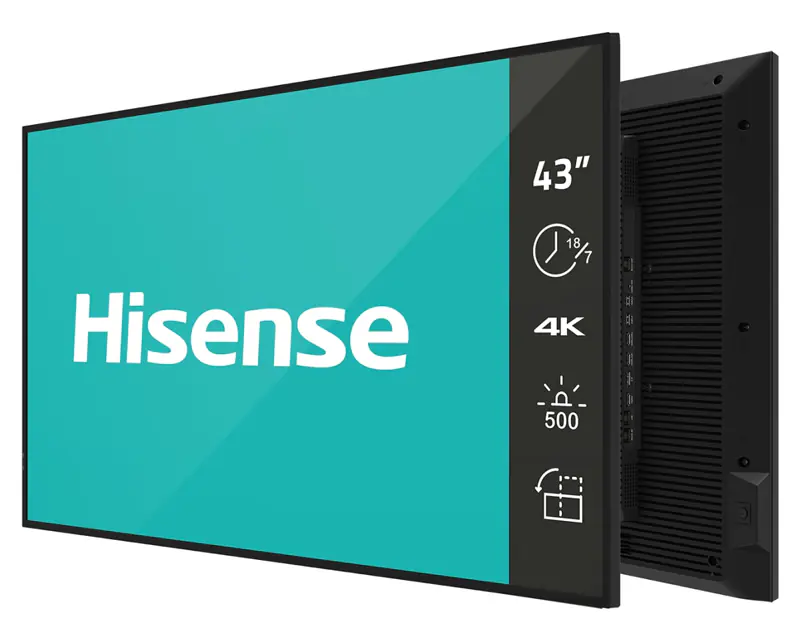HISENSE 43 inča 43GM50D 4K UHD 500 nita Digital Signage Display - 18/7 Operation - Glavna slika