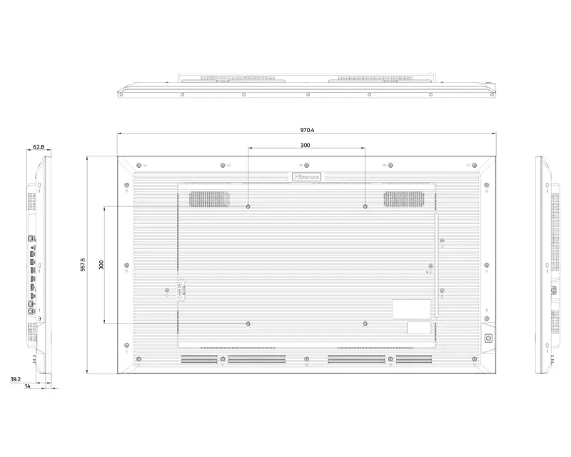 HISENSE 43 inča 43GM50D 4K UHD 500 nita Digital Signage Display - 18/7 Operation - Slika proizvoda 7