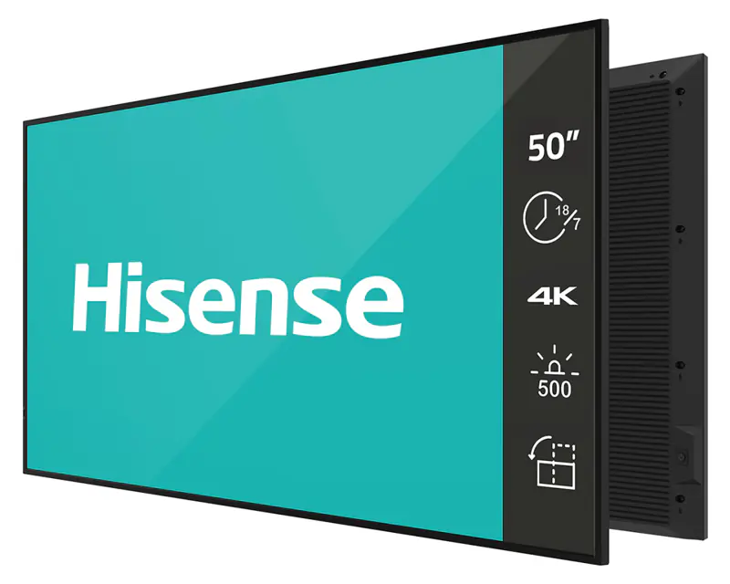 HISENSE 50 inča 50GM50D 4K UHD 500 nita Digital Signage Display - 18/7 Operation - Glavna slika