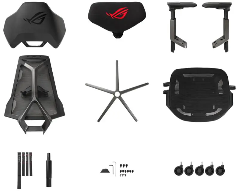 ASUS SL400 ROG DESTRIER Ergo Gaming stolica crna  - Slika proizvoda 5